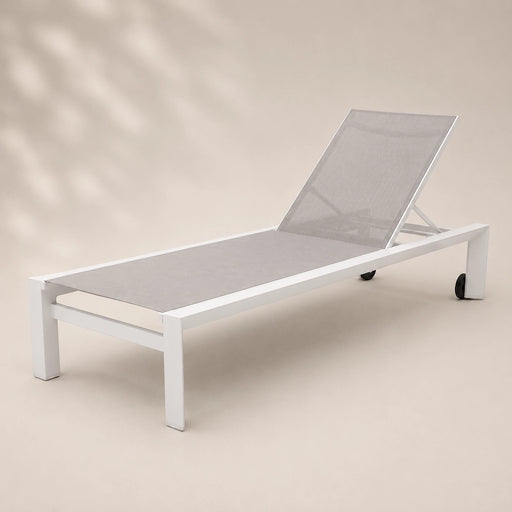 Amalfi Sunlounger Set White - Creative Living