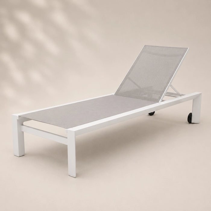 Amalfi Sunlounger Set White - Creative Living
