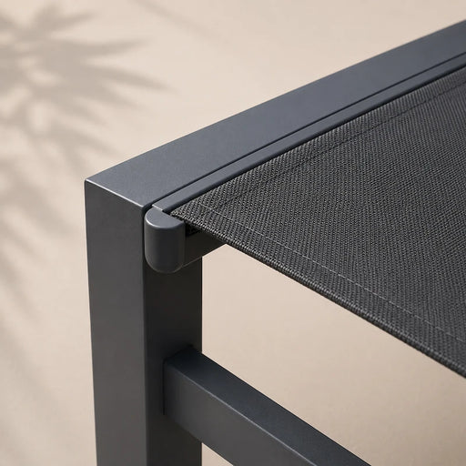 Amalfi Sunlounger Charcoal-Creative Living