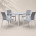 Amalfi 4-seater Dining Set White-Creative Living