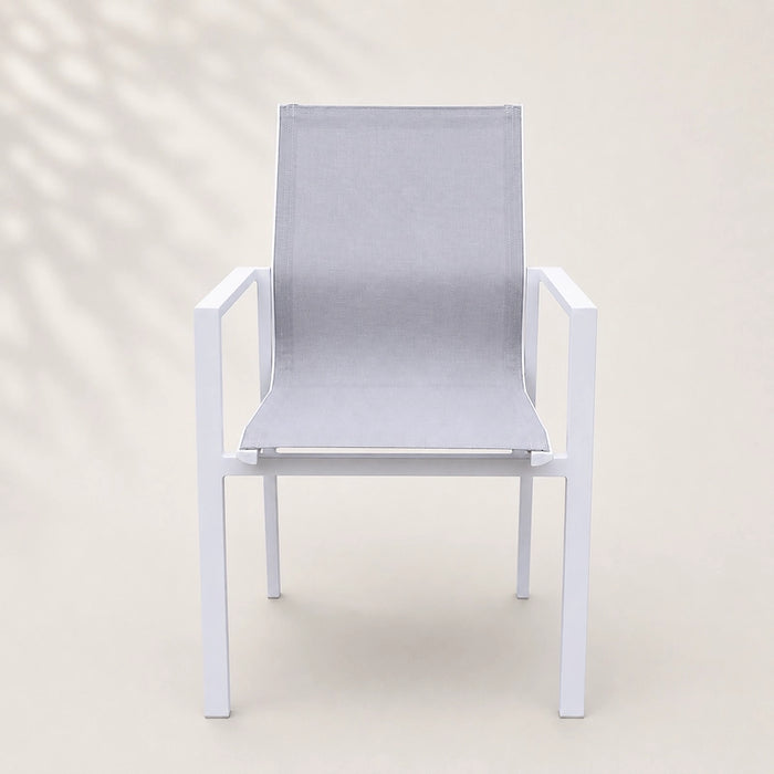 Amalfi 6-seater Dining Set White-Creative Living