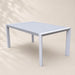Amalfi 6-seater Dining Set White-Creative Living