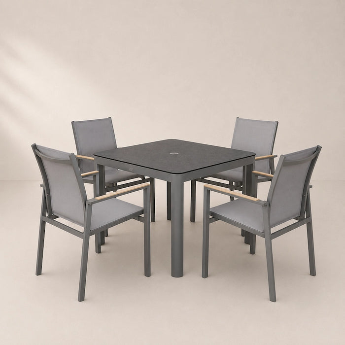 Tayrona 4 Seat 90cm Square Dining Set