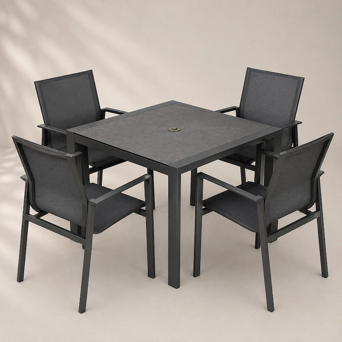 Portobello 4 Seater Square Dining Set