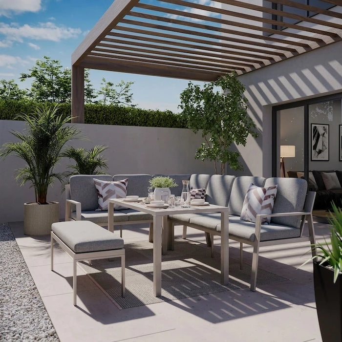 Valeria Corner Dining Lounge Set-Creative Living