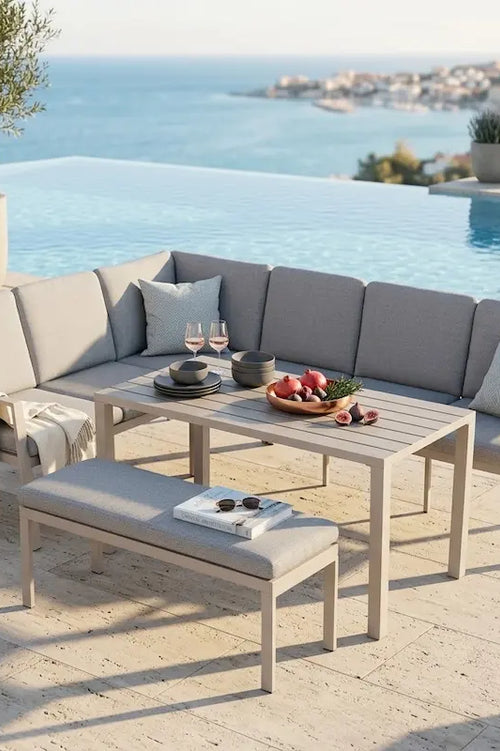 Valeria Corner Dining Lounge Set-Creative Living