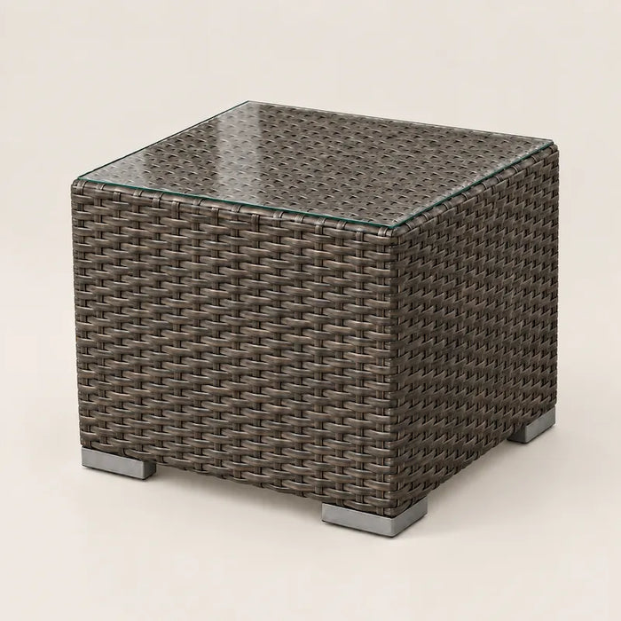 Serena Side Table with Glass Top
