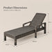 Carmen Lounger Mix Brown