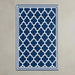 Outdoor Rug Blue Trellis 150x210cm-Creative Living