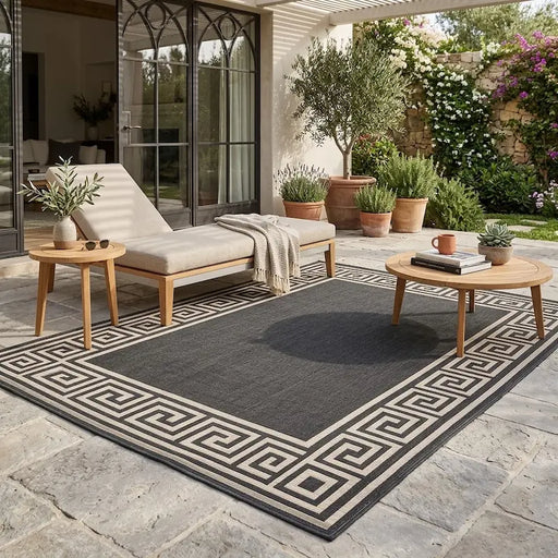 Outdoor Rug Brown 244x335cm-Creative Living