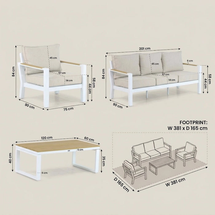 Bilbao Lounge Sofa Set-Creative Living
