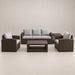 Captiva 5-seater Sofa Set Brown-Creative Living