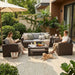 Captiva 5-seater Sofa Set Brown-Creative Living