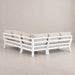 Bilbao 4-Piece Corner Lounge Set White-Creative Living