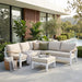 Bilbao 4-Piece Corner Lounge Set White-Creative Living