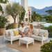 Bilbao 4-Piece Corner Lounge Set White-Creative Living