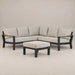 Bilbao 4-Piece Corner Lounge Set Charcoal-Creative Living