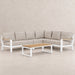 Bilbao 5-piece corner lounge set White-Creative Living
