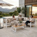 Bilbao 5-piece corner lounge set White-Creative Living