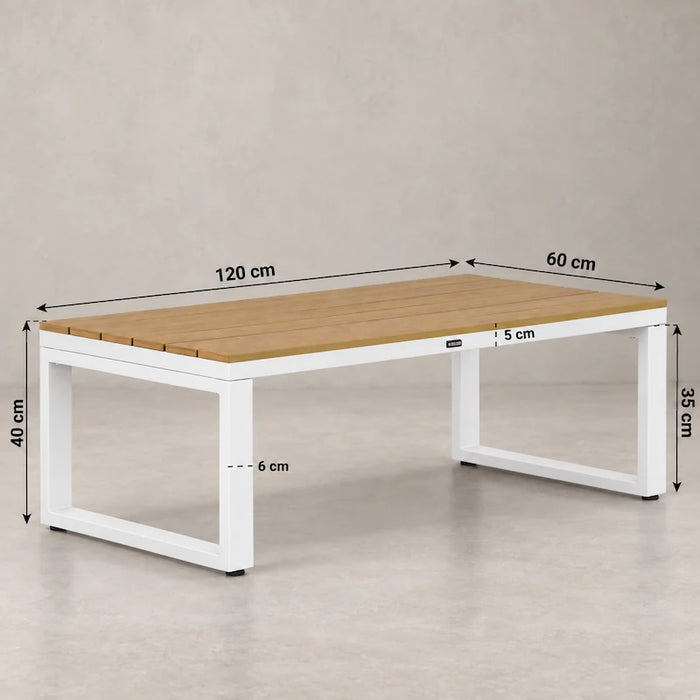 Bilbao 5-piece corner lounge set White-Creative Living