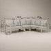 Lezo 5-Piece Corner Lounge Set Sand-Creative Living