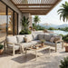 Lezo 5-Piece Corner Lounge Set Sand-Creative Living