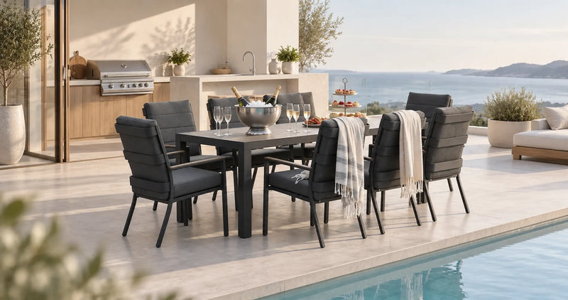 Mannington 8-seater Dining Set-Creative Living