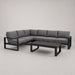 Coline 5 Seat Sofa Set Charcoal-Creative Living