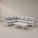 Coline Corner Sofa Set White - Creative Living