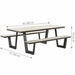 Bell Picnic Bench-Creative Living