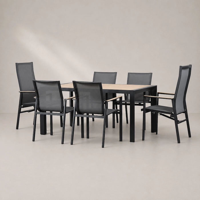 Livorno 6 Seat Dining Set-Creative Living