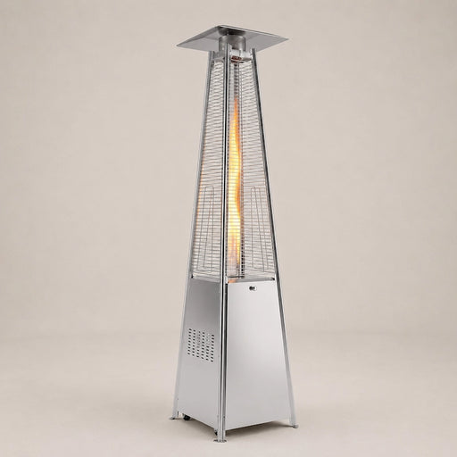 Stainless Steel Pyramid Gas Flame Patio HeaterCreative Living