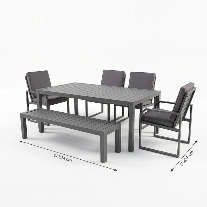 Alarna Bench Dining Set-Creative Living