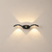 Black Modern Wave Curve LED Wall Lamp-Creative Living