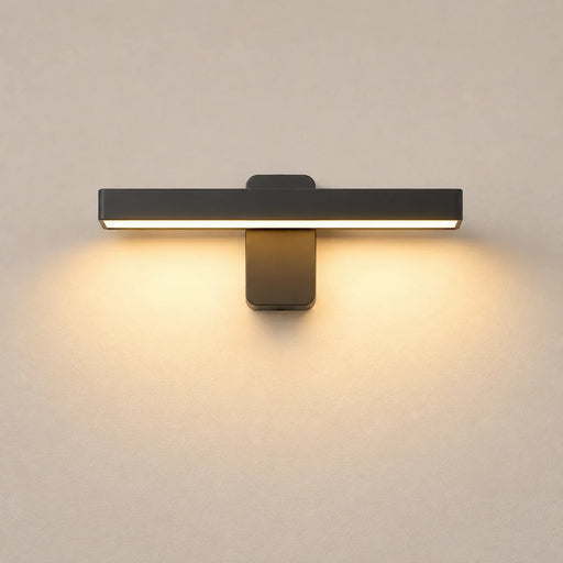 Black Pivot Adjustable LED Outdoor Wall Light-Creative Living