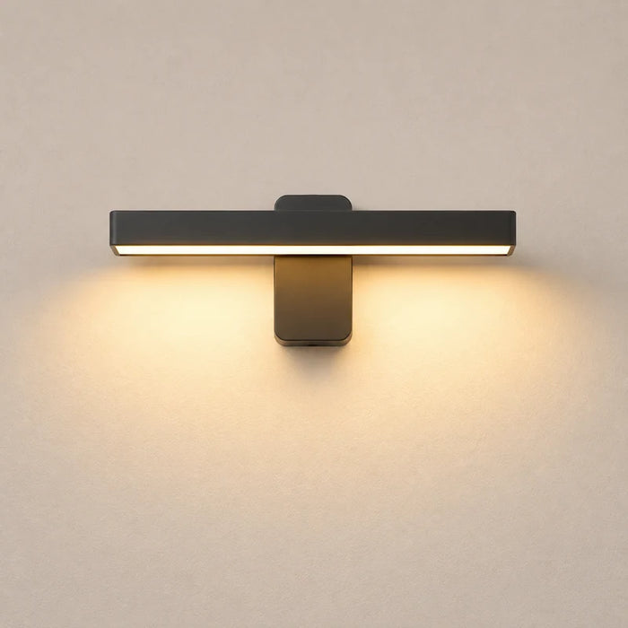 Black Pivot Adjustable LED Outdoor Wall Light-Creative Living