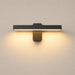 Black Pivot Adjustable LED Outdoor Wall Light-Creative Living