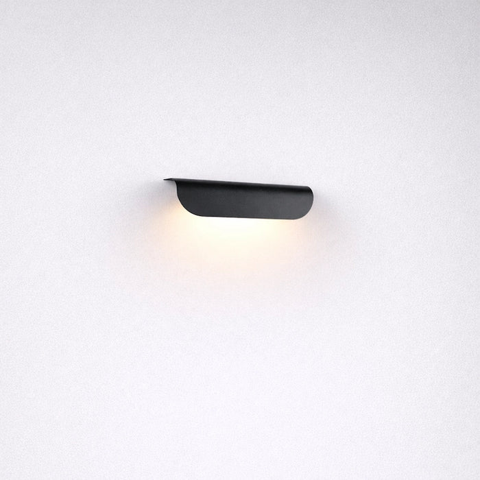 Black Modern Curved LED Sconce Lamp from Creative-Living.co.za