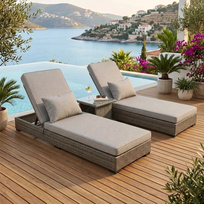 Lido Resort Sun Lounger Set-Creative Living