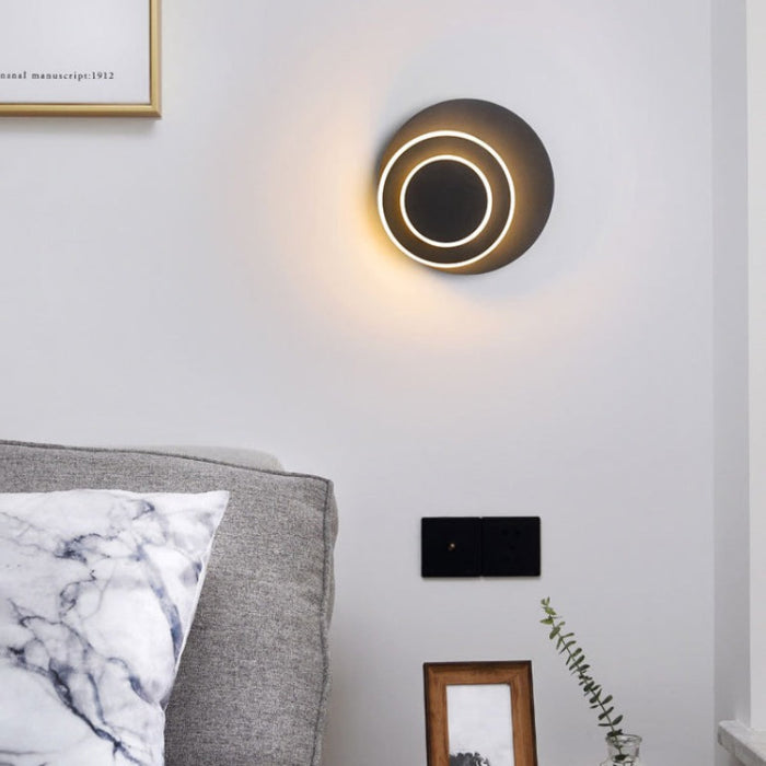 Black Triple Round Rotating Wall Lamp - Creative Living