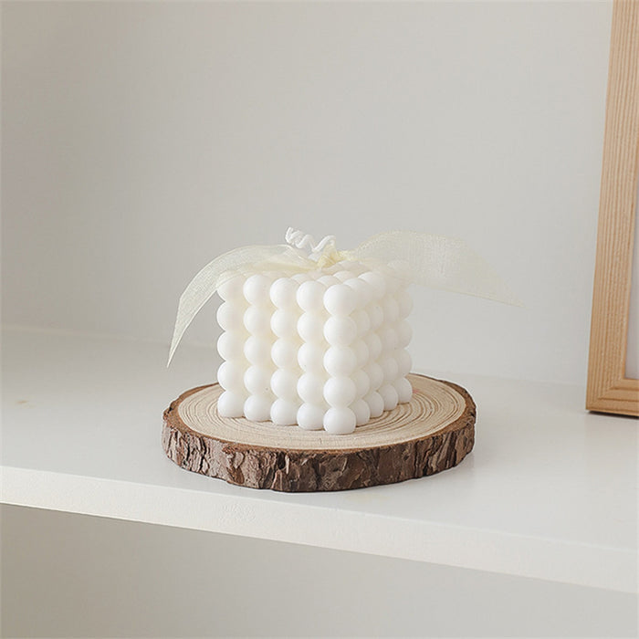 5 Level White Bubble Cube Scented Candle - Creative Living