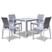 Amalfi 4-seater Dining Set White-Creative Living