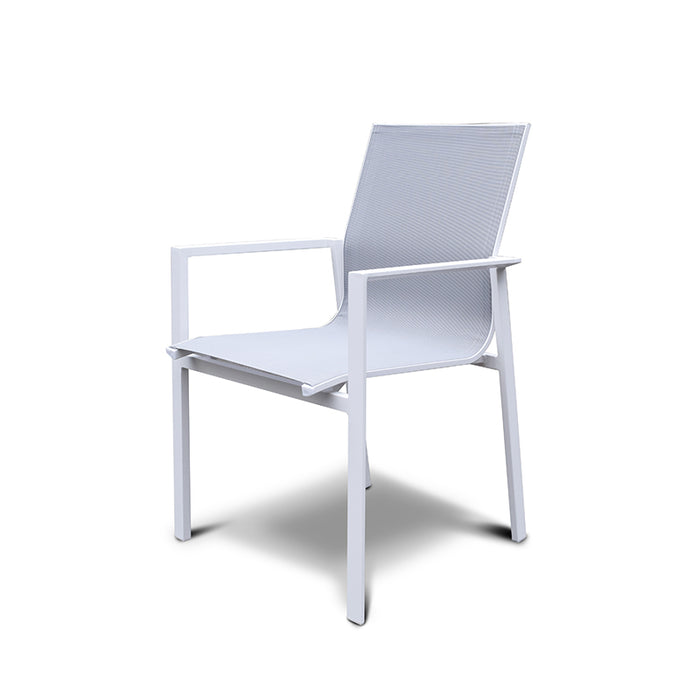 Amalfi 4-seater Dining Set White-Creative Living