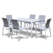 Amalfi 6-seater Dining Set White-Creative Living