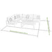 Coline Corner Sofa Set White - Creative Living