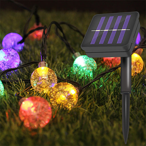 5m 20 LEDs Outdoor Multicolor Solar Globe String Lights - Creative Living