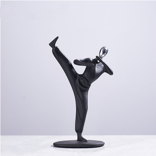 Kung Fu Player Figurine Black at Creative-Living.co.za