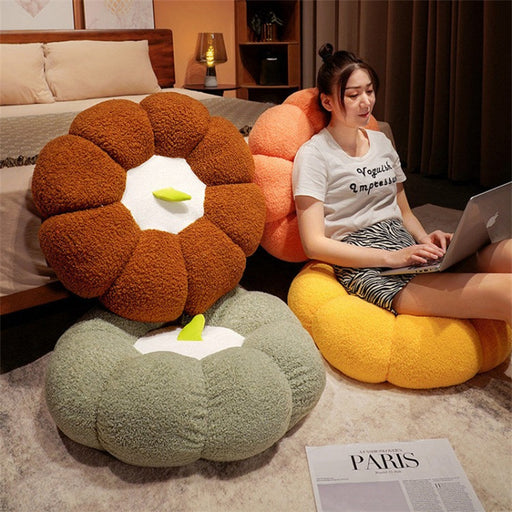 Brown Pumpkin Cushion - Creative living