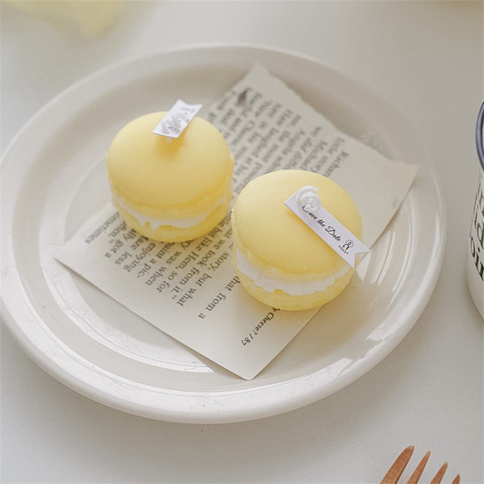 Yellow Macaron Scented Candle - Creative Living