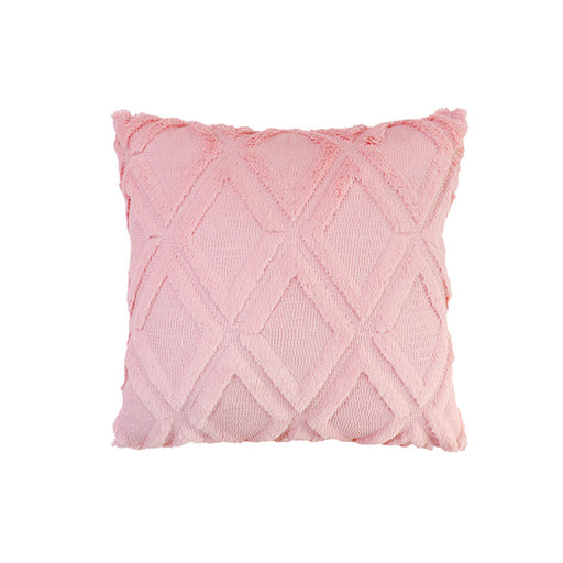 Fluffy Scatter Cushion - Dusty Pink Rhombus - Creative Living